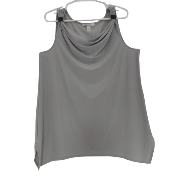 Kenneth Cole Women's Sleeveless Cowl Neck Top With Embellished Straps, Size L. - Picture 1 of 7